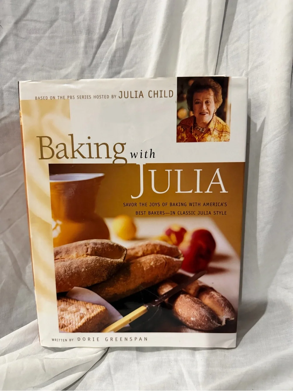 Baking with Julia Cookbook - White & Gold Cover